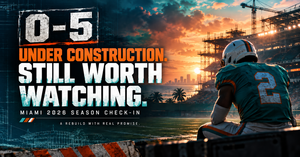 Miami Dolphins 2026 Season Check-In