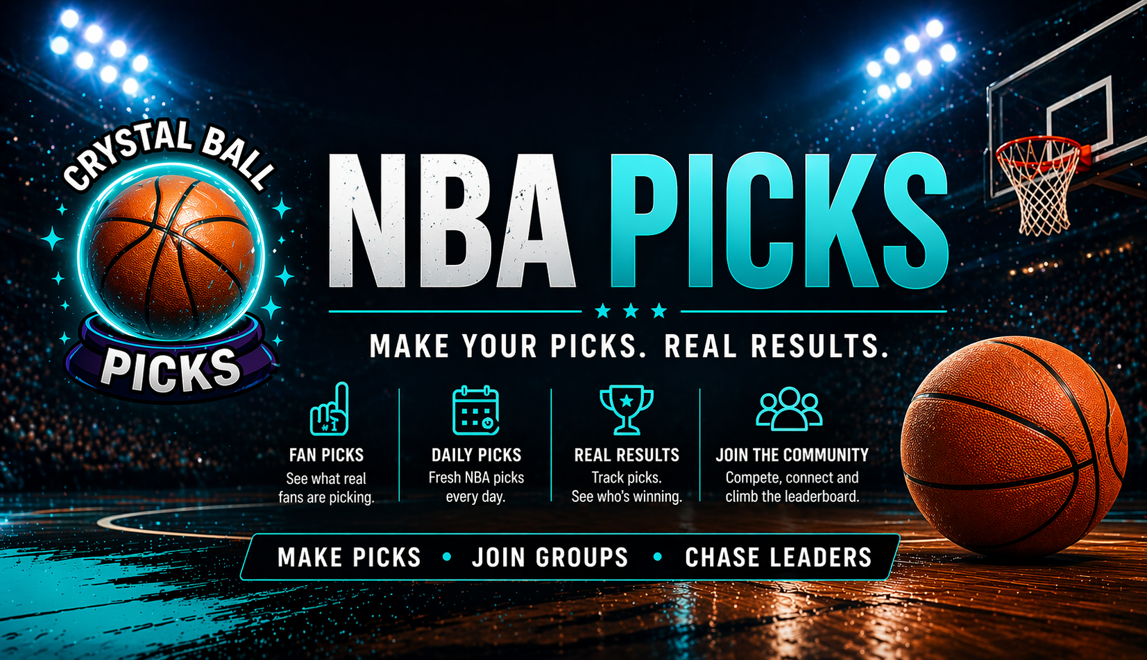 NBA Playoff Picks 2026 — Daily picks from Crystal Ball Picks